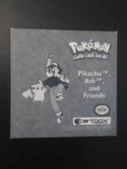 PIKACHU ASH & FRIENDS PR25 POKEMON ARTBOX STICKER PRIZM SERIES 1 1999 NM - Image 2