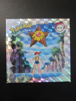STARYU AND MISTY PR15 POKEMON ARTBOX STICKER PRIZM SERIES 1 1999 NM - Image 1