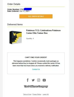 Pokemon Center Exclusive Celebrations Elite Trainer Box - Sealed Case - (4) ETBs - Image 4
