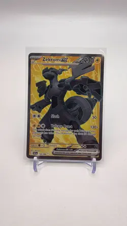 POKEMON TCG SCARLET VIOLET BLACK BOLT ZEKROM EX 158/086 FULL ART NEAR MINT - Image 1