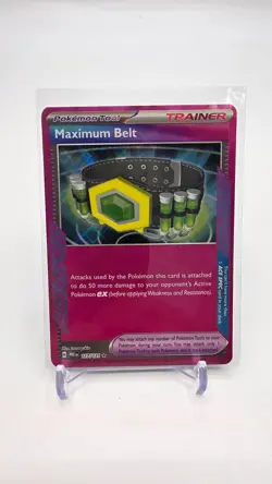 POKEMON TCG SV PRISMATIC EVOLUTIONS MAXMIMUM BELT 117/131 TRAINER ACE SPEC NM - Image 1