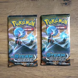 Pokemon Steam Siege booster pack x 2 - Sealed - Image 1