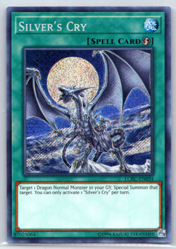 Yugioh Silvers Cry LCKC-EN034 Unlimited Secret Rare Card TCG CCG Near Mint - Image 1
