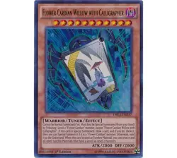 Yugioh Flower Cardian Willow with Calligrapher (Ultra Rare 1st Ed) DRL3-EN037 P - Image 1