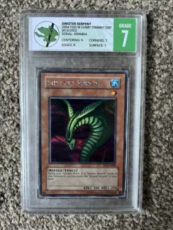 Sinister Serpent WC4-E002 Prismatic Secret Rare UNL Edition YuGiOh Card - Image 1