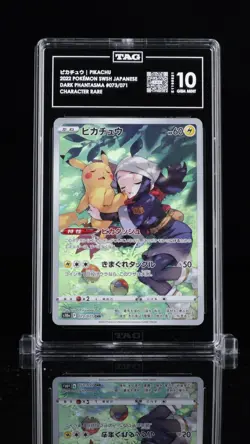 2022 Pokemon Japanese Dark Phantasma Pikachu Character Rare 073 TAG 10 Gem Mint - Image 1
