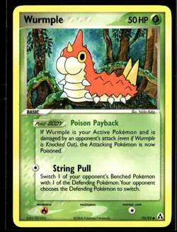 Pokemon Card Wurmple 70/92 Regular Legend Maker - Image 1