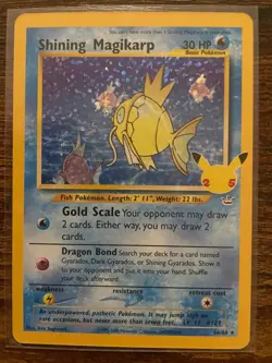 Pokemon TCG Shining Magikarp Holo Card Ultra Rare Celebrations Series 66/64 - Image 1