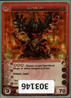 (303146) CHAOR 90/100/65/65/70 (1 Max Stats) Ultra Rare Foil Chaotic Card - Image 1