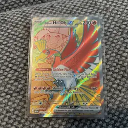 Pokemon TCG Ethans Ho-Oh EX Card Destined Rivals Ultra Rare 209/182 NM - Image 1