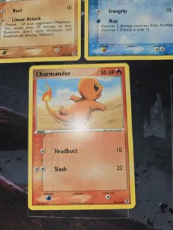 Fire Red & Leaf Green 3 Card Lot Cubone, Krabby, Charmander Pokemon - Image 3