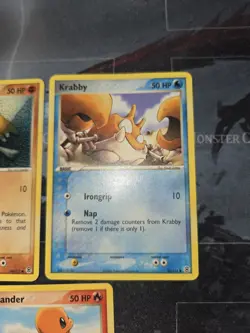 Fire Red & Leaf Green 3 Card Lot Cubone, Krabby, Charmander Pokemon - Image 4