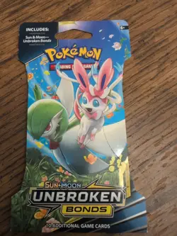 Pokemon TCG Sun & Moon Unbroken Bonds 10 Card Booster Pack, 1 Code Card, Sealed - Image 1