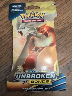 Pokemon TCG Sun & Moon Unbroken Bonds 10 Card Booster Pack, 1 Code Card, Sealed - Image 4