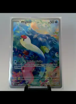 Pokemon Card - Wiglett 206/198 Scarlet & Violet Base - Illustration Rare - NM ⭐ - Image 1