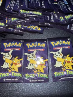 POKEMON TRICK or TRADE, 65 packages of unopened game cards - Image 1