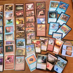 COMMANDER DECK Magic MTG ALL 100 Cards Protection from Colors theme Red Blue Fun - Image 3