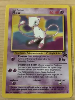 Original Pokemon Cards Mew 8 Black Star Promo x4 WOTC 1999/2000 TCG - Image 2