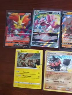 Pokemon 5 Card Lot Holos EX, V And Rare Cards , Great Value Set Building Lot17 - Image 2