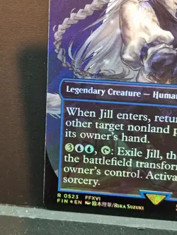 MTG Final Fantasy - Jill, Shiva’s Dominant R0523 Surge Foil - NM/M Warden of Ice - Image 4