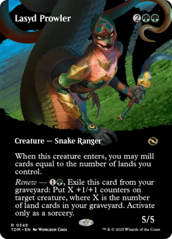 Lasyd Prowler (Borderless) [Tarkir: Dragonstorm] Magic MTG - Image 1