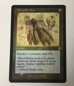 Ashnod's Altar (Schematic) The Brothers' War: Retro Frame Artifacts Foil - Image 1