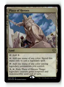 MTG | Plaza of Heroes | DMU | Foil | Moderately Played | English - Image 1