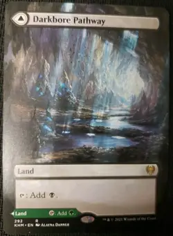 MTG *Darkbore Pathway Borderless X1* (NM) Kaldheim Magic The Gathering - Image 1