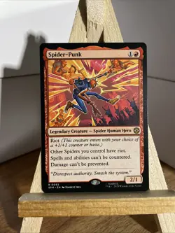 Spider-Punk Rare Regular #0092 2025 MTG Marvel’s Spider-Man NM-MT Look! - Image 1