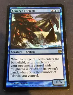 MTG Scourge of Fleets Pre-Release & Release Promos 051/165 Foil Prerelease - Image 1