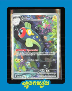 Eelektrik 114/086 Sv: Black Bolt Holo Pokemon Card Full Art Electric Type - Image 1