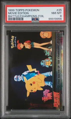 1999 TOPPS POKEMON THE MOVIE EDT #25 MOVIE EDITION PSA 8 - Image 1