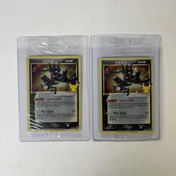 TWO Greninja Gold Star Celebrations Promo Pokemon Sealed - Image 1
