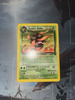 Pokemon Dunkles Duflor Dark Gloom 36/82 German Team Rocket 2000 LP - Image 2