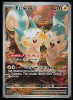 Pokemon SV01: Scarlet & Violet Base Set #208/198 Pachirisu Near Mint or Better - Image 1