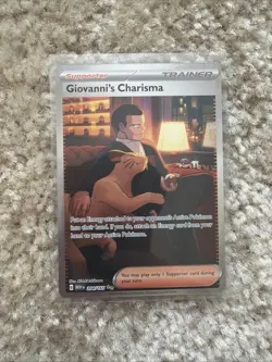 Pokemon TCG Giovanni’s Charisma 151 Full Art SIR Trainer 204/165 NM - Image 1