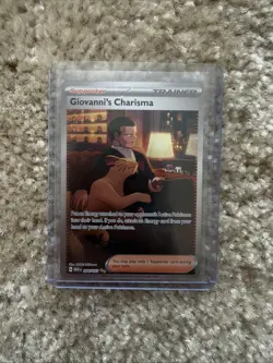 Pokemon TCG Giovanni’s Charisma 151 Full Art SIR Trainer 204/165 NM - Image 3