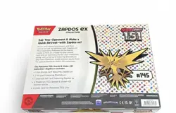 Pokemon TCG: Scarlet & Violet 151 Zapdos EX Collection Box - Sealed - Image 2