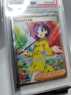 2023 Parasol Lady Pokemon Paradox Rift 238 Ultra Rare PSA 10 GEM MINT - Image 2