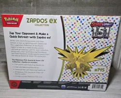 Pokemon 151 Zapdos EX Collection New Sealed TCG - Image 2
