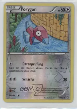 Porygon German Reverse Foil Pokemon XY Ancient Origins #64 - Image 1