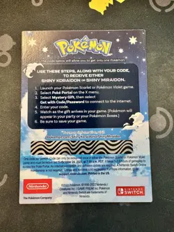 BRAND NEW - Pokemon Scarlet/Violet - Shiny Koraidon/Miraidon Gamestop Promo Code - Image 2