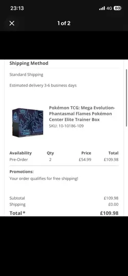 2x Phantasmal Flames Pokemon Center ETB PRE SALE - Image 2