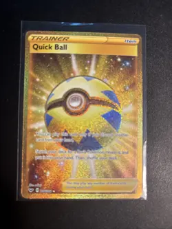 Quick Ball (Secret) 216/202 Pokemon SWSH01: Sword & Shield Base Set Secret Rare - Image 1