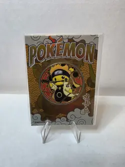 Pokemon Pikachu Metal Coin - Eif Origins Collectors 2.0 16/66 Case Hit MINT - Image 1