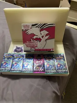 Pokemon White Flare ETB Elite Trainer Box + 6 Bonus Booster Packs Japan/Korean + - Image 1