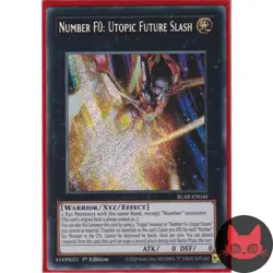 Yugioh Number F0: Utopic Future Slash BLAR-EN046 Secret Rare 1st Edition NM - Image 1
