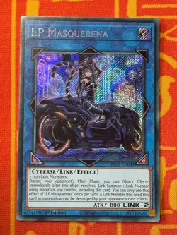 YUGIOH I:P MASQUERENA SECRET RARE NM RA02-EN042 - Image 1