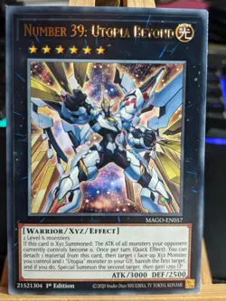 Number 39 Utopia Beyond MAGO-EN057 Gold Rare LP/NM Yugioh Cards - Image 1