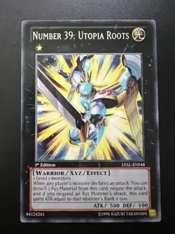 Number 39: Utopia Roots LVAL-EN048 Rare 1st Edition Near Mint Yugioh - Image 1